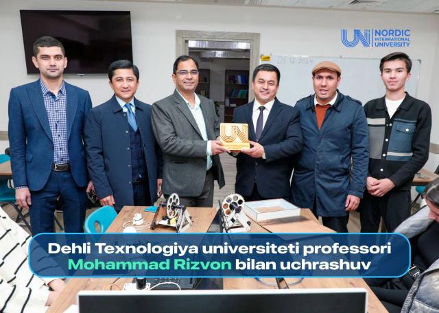 Dehli Texnologiya universiteti professori Nordik faoliyati bilan yaqindan tanishdi