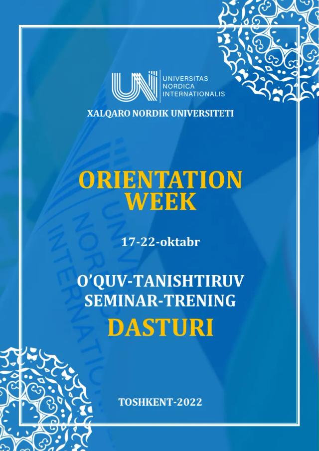 Orientation week-1/2024