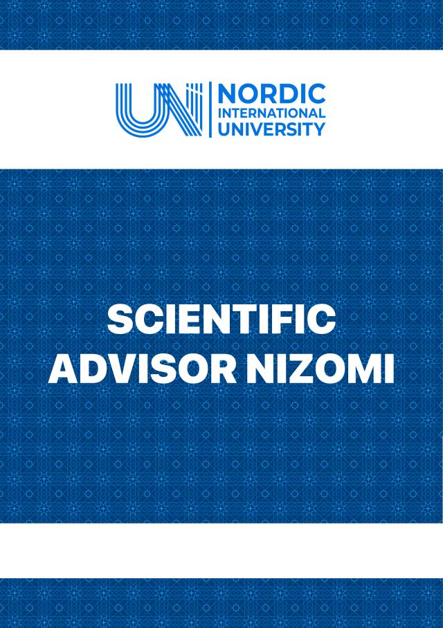 SCIENTIFIC ADVISOR nizom