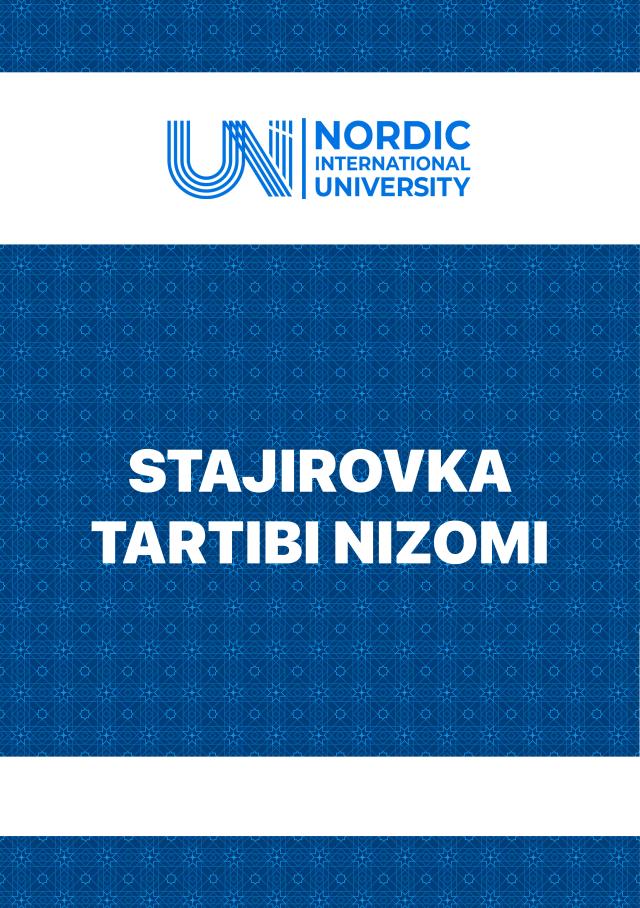 Stajirovka tartibi nizomi