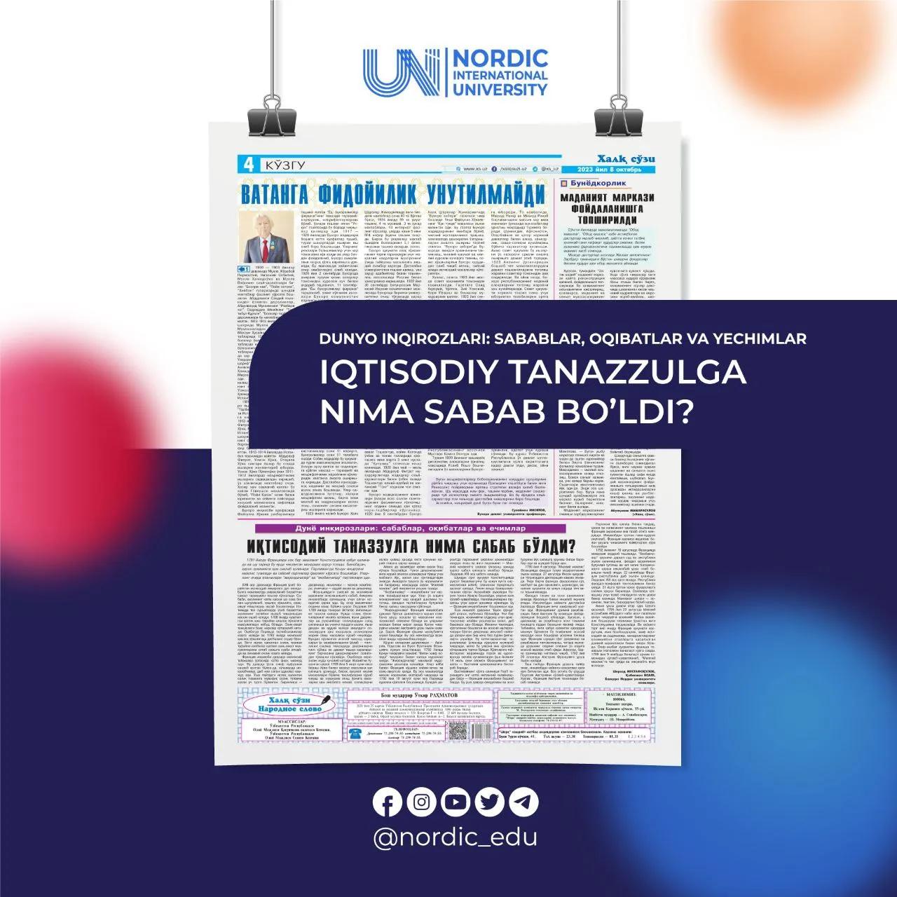 "Xalq so‘zi" | "Iqtisodiy tanazzulga nima sabab bo‘ldi?"