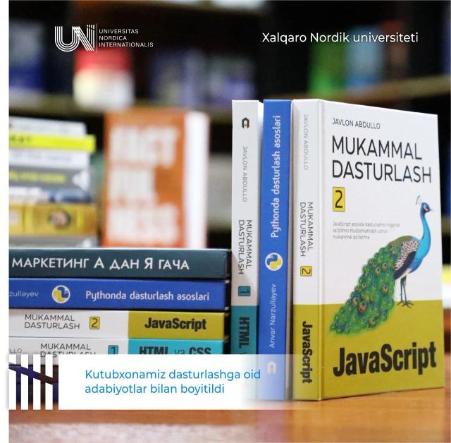 Dasturchilar uchun eng ommalashgan kitoblar endi kutubxonamizda!