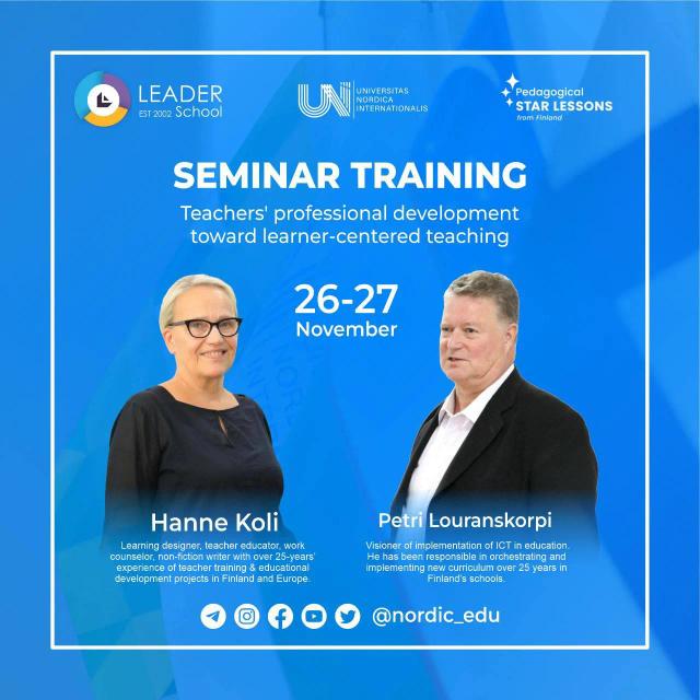 Finlandiyalik ekspertlardan seminar-trening!