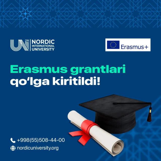 Erasmus grantlari qo‘lga kiritildi