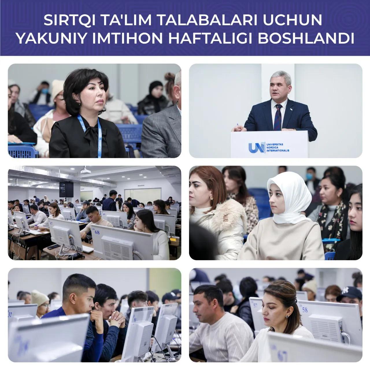 XNUning 2-o‘quv binosida ham sirtqi ta'lim shaklida tahsil olayotgan talabalar uchun bir semestr davomida o‘tilgan fanlardan yakuniy imtihonlar tashkil etilmoqda.