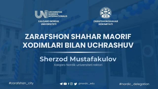 Zarafshon shahar maorif xodimlarini eksklyuziv uchrashuv kutmoqda!