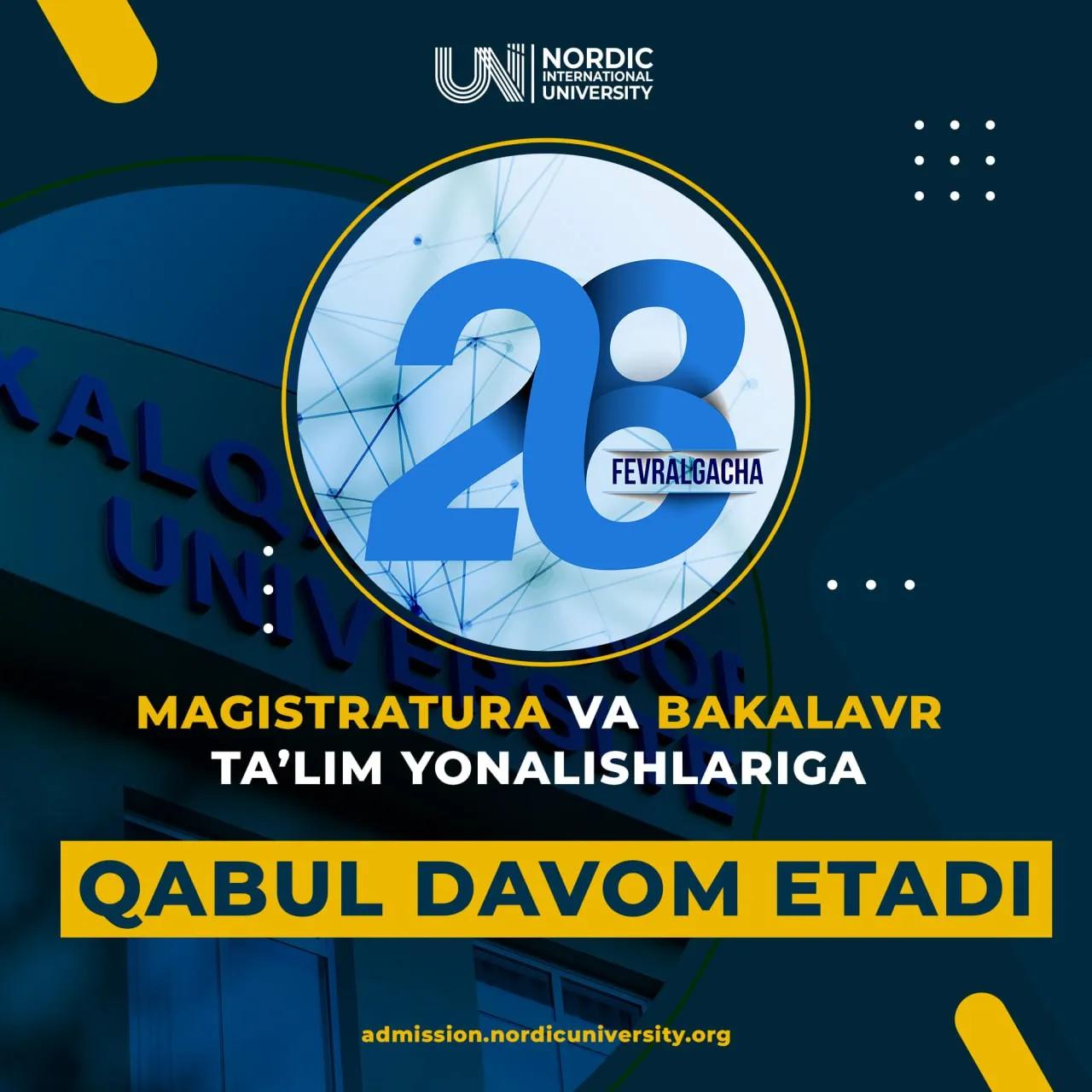 Hujjat topshirishga ulgurmadingizmi? QABULIMIZ davom etmoqda