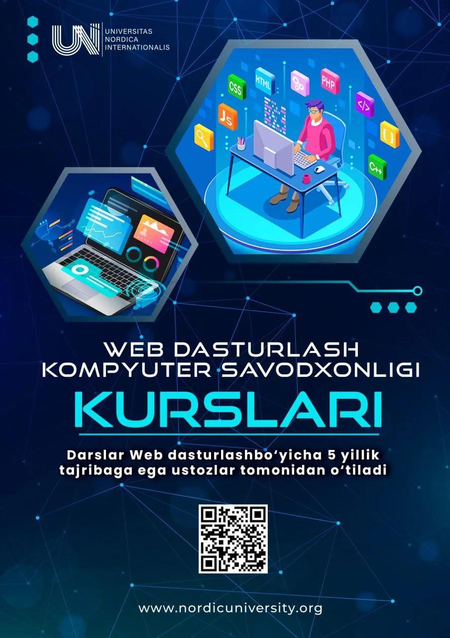 WEB DASTURLASH kursiga taklif etamiz!