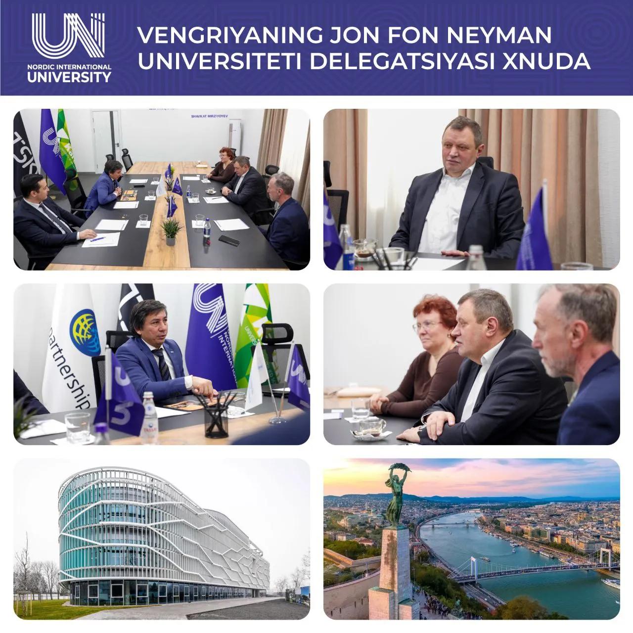 XNUga Vengriyaning Jon fon Neyman nomidagi ilg‘or universiteti delegatsiyasi tashrif buyurdi