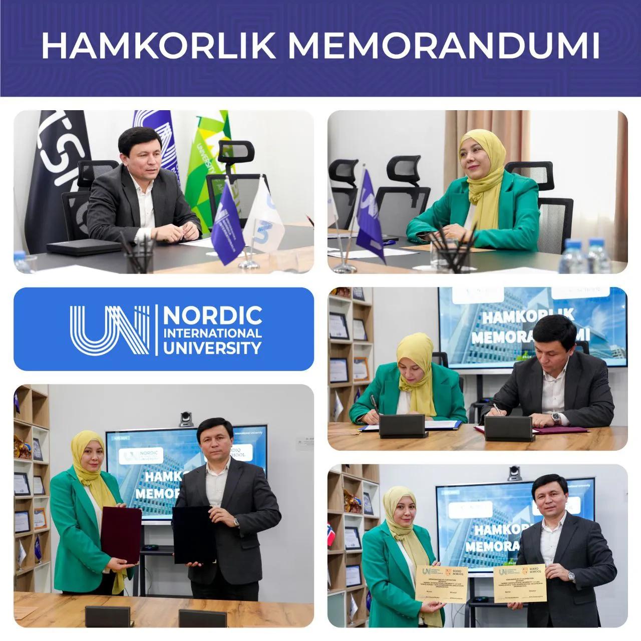 Xalqaro Nordik universiteti va "M-Sodiq school" rahbariyatlari o‘rtasida uchrashuv bo‘lib o‘tdi