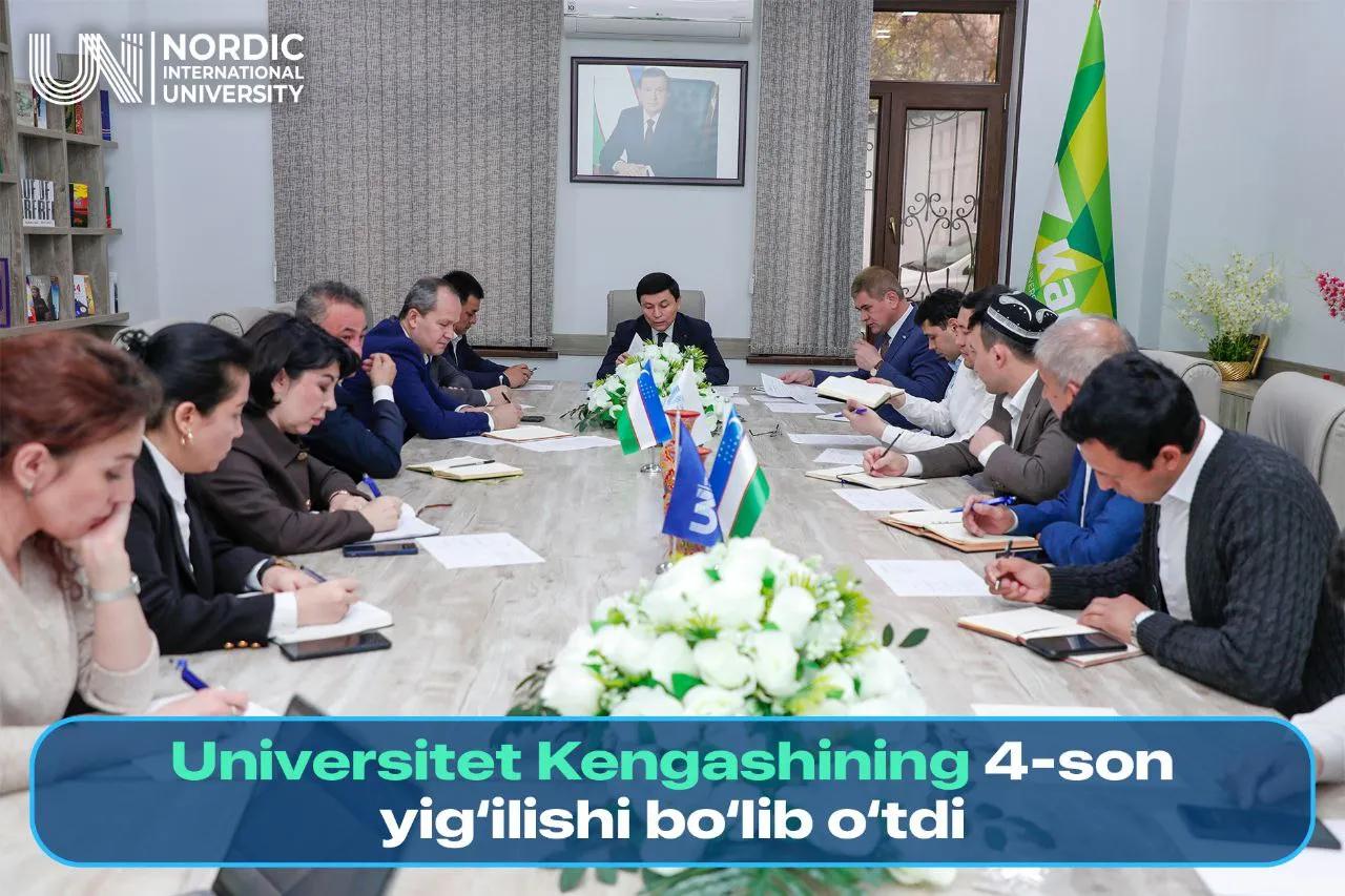 Universitet kengashining 4-son yig‘ilishi bo‘lib o‘tdi