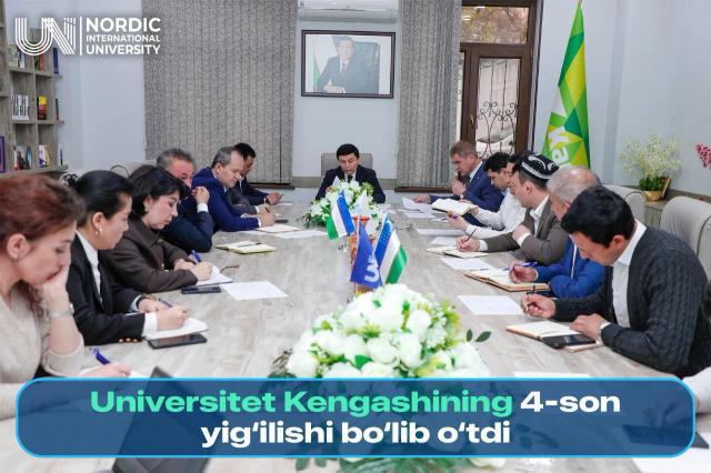 Universitet kengashining 4-son yig‘ilishi bo‘lib o‘tdi