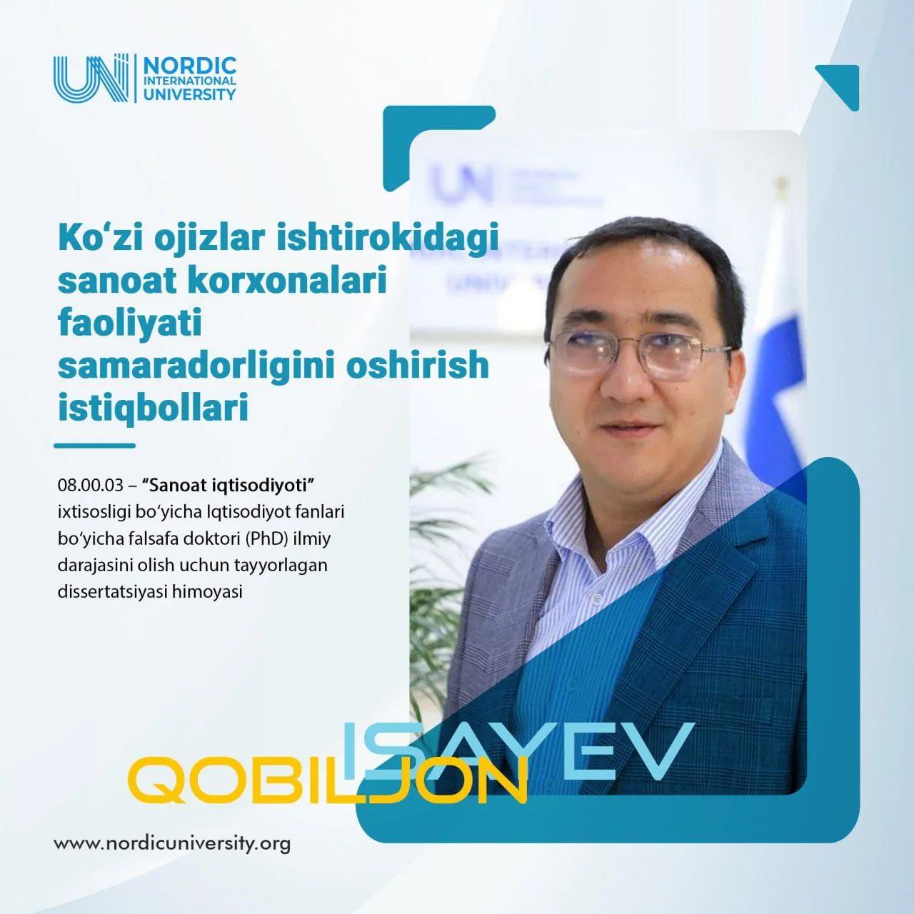 XNU Ilmiy seminarida dissertatsiya himoyasi o‘tkaziladi
