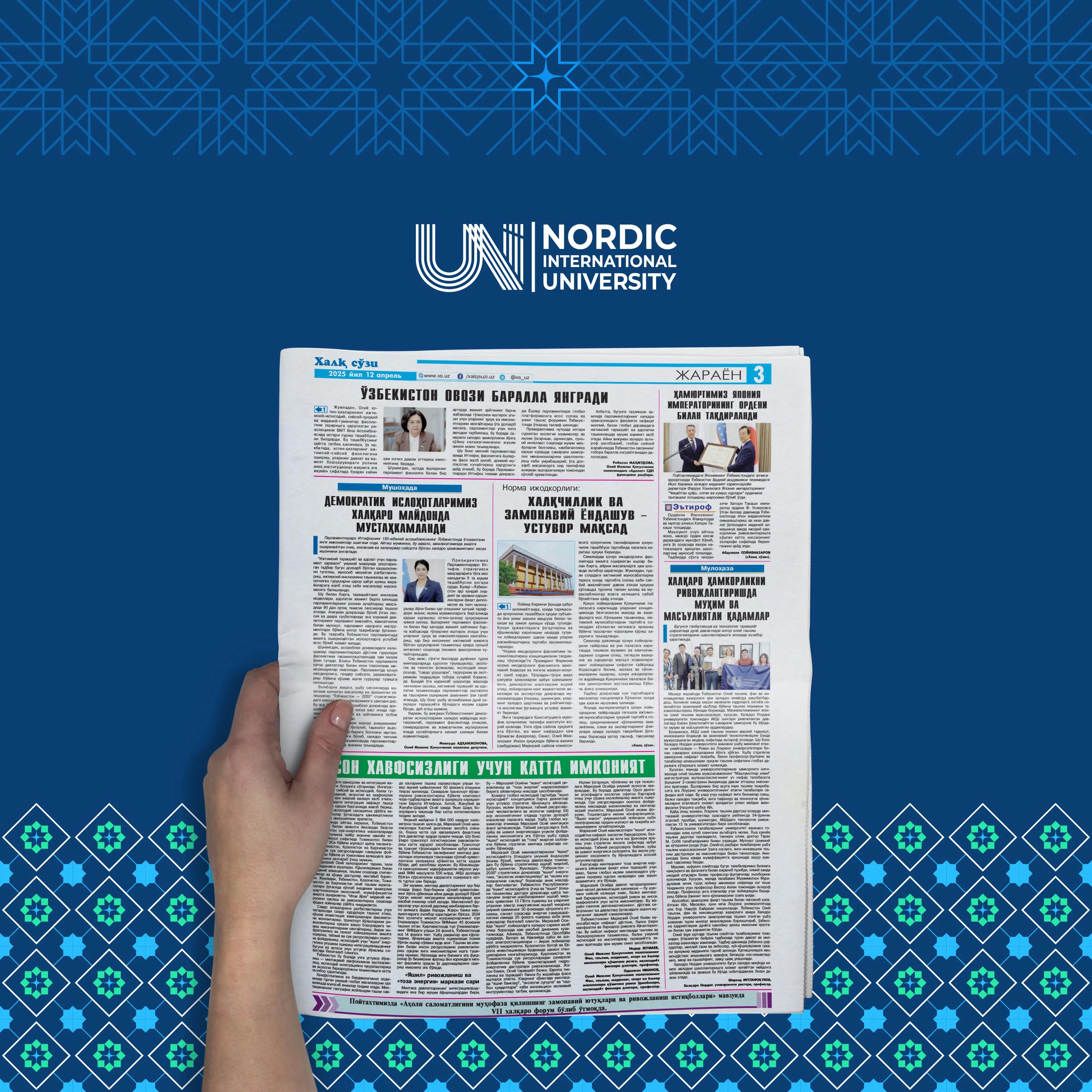 Nordikdan AQShgacha — bilim, bayram va birdamlik!