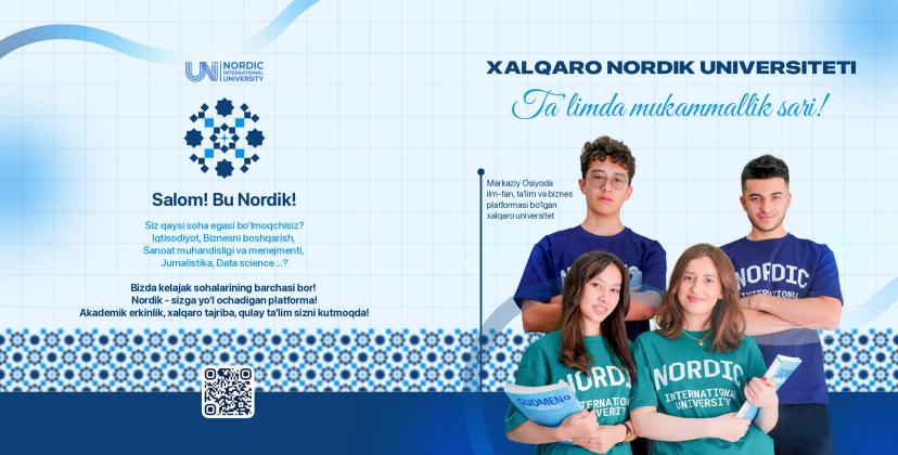 Xalqaro Nordik universiteti - Ta'limda mukammallik sari!