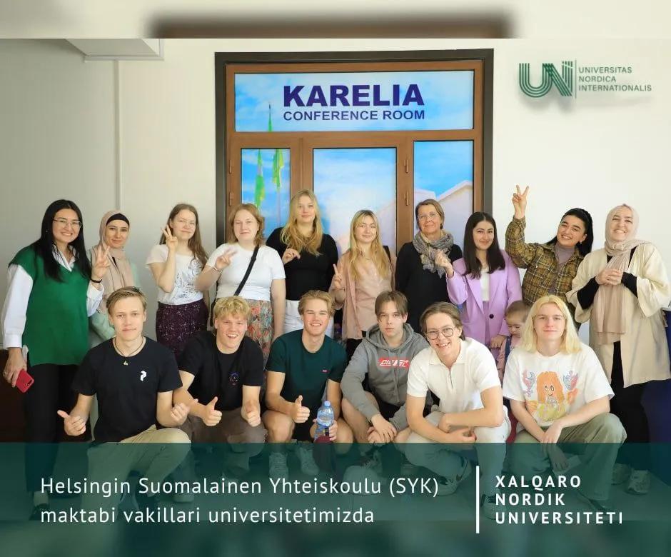 Helsingin Suomalainen Yhteiskoulu (SYK) maktabi vakillari universitetimizda.