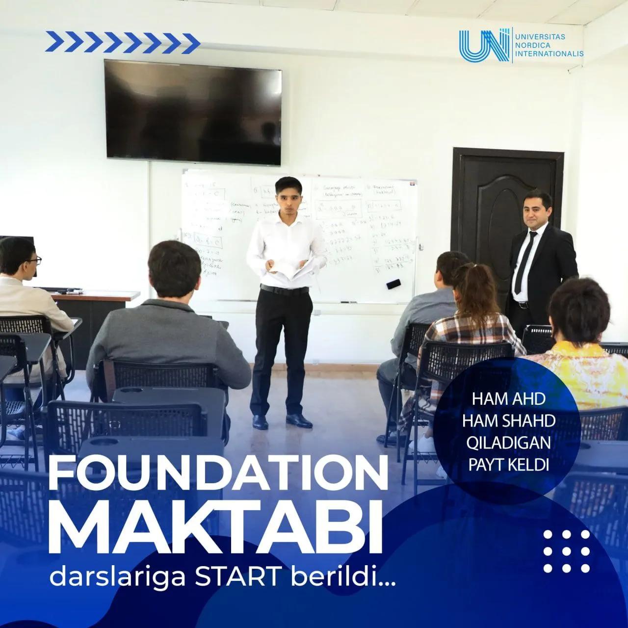Foundation maktabimiz darslariga start berildi.