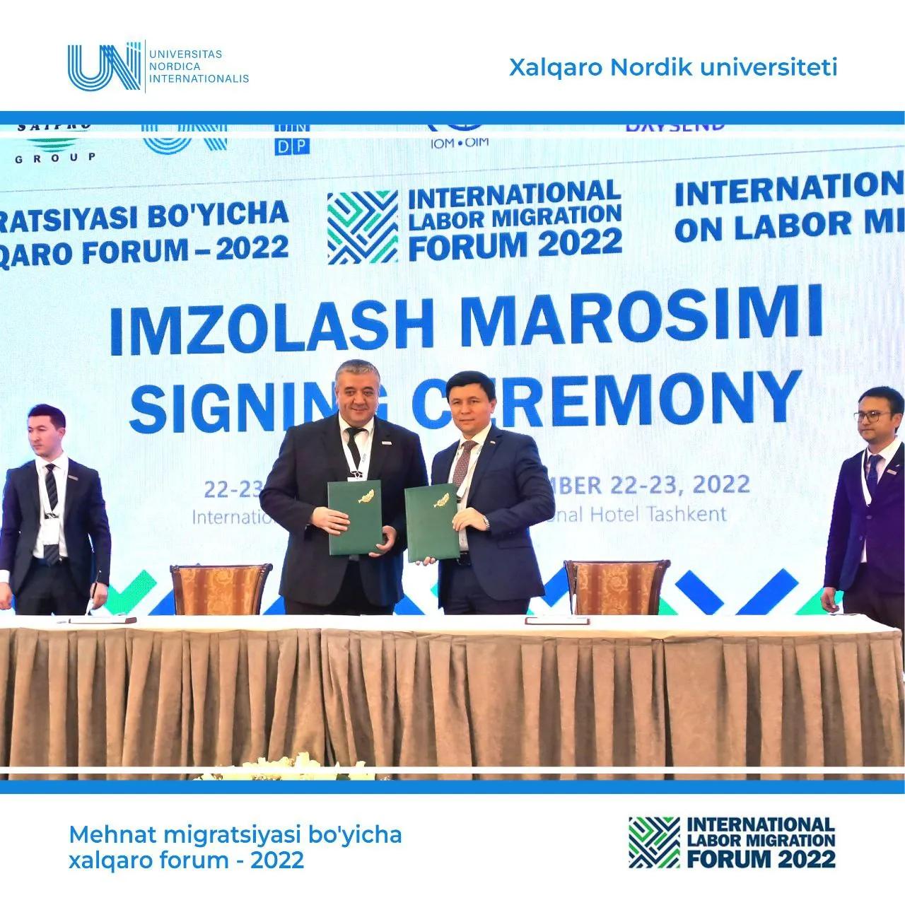 Xalqaro forum doirasida imzolash marosimi bo‘lib o‘tdi