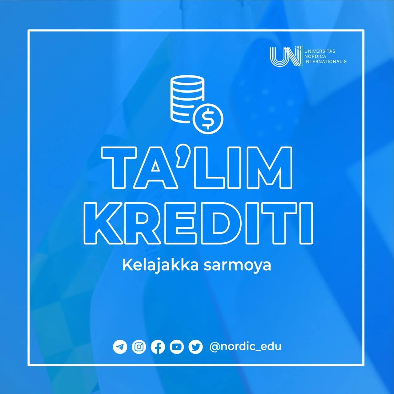 Ta'lim krediti - kelajakka sarmoya