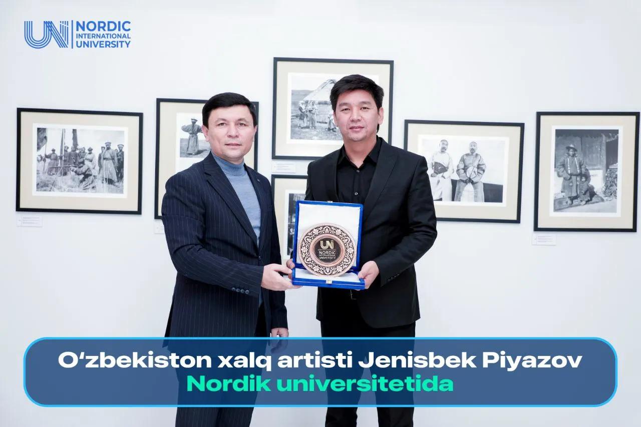 Oliy ta’lim, fan va innovatsiyalar vazirining madaniyat hamda san’atni rivojlantirish bo‘yicha maslahatchisi Jenisbek Piyazov - Nordik universitetida