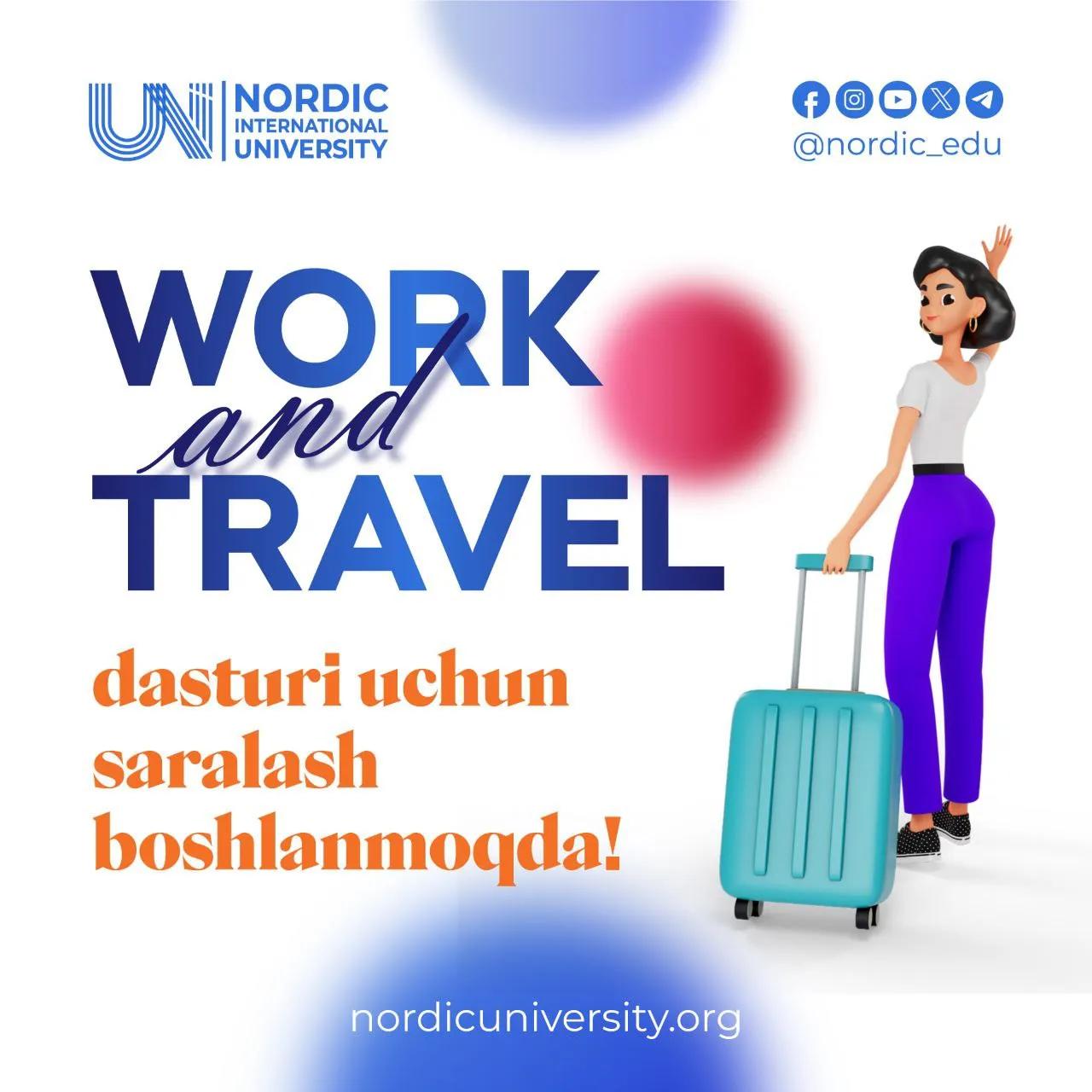 "Work and Travel" dasturi uchun saralash boshlanmoqda!