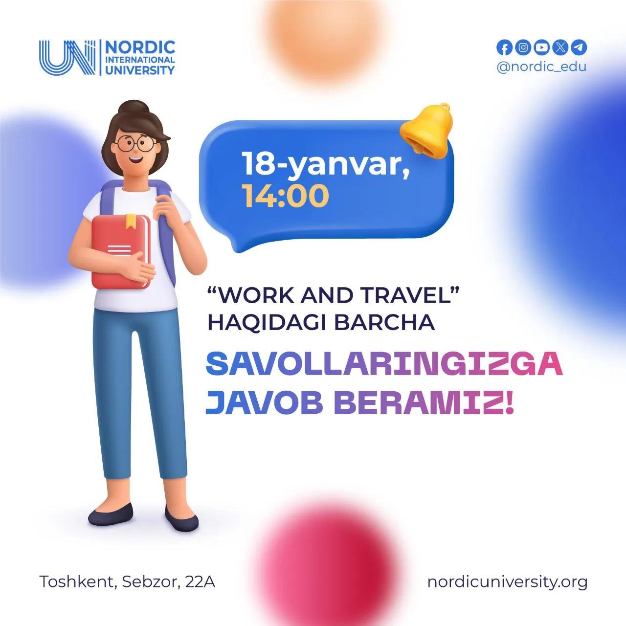 Talabalik davrida chet elga sayohat qiling!