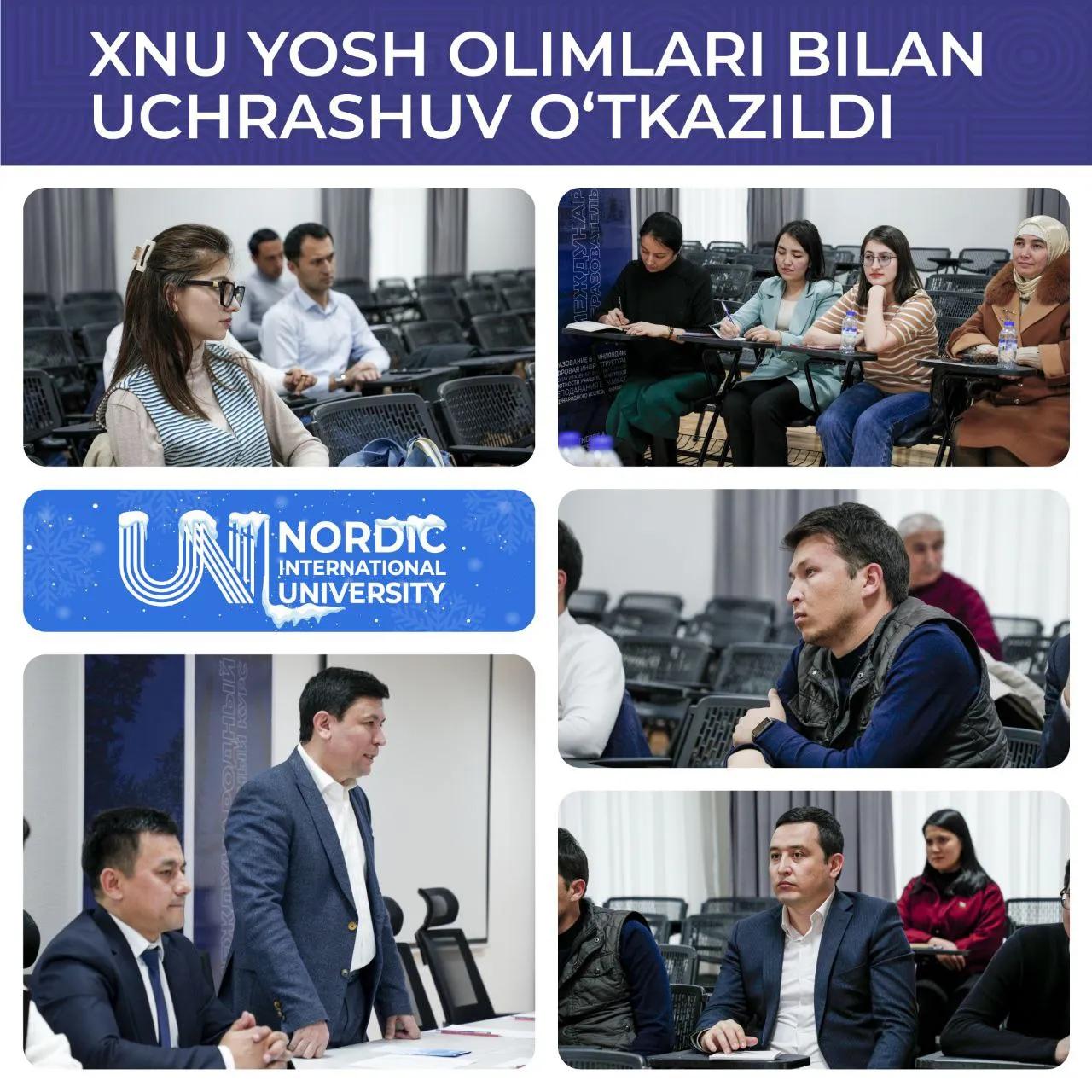 XNU yosh olimlari bilan uchrashuv o‘tkazildi