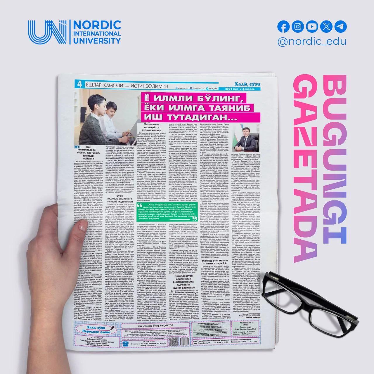 YO ILMLI BO‘LING YOKI ILMGA TAYANIB ISH TUTADIGAN...