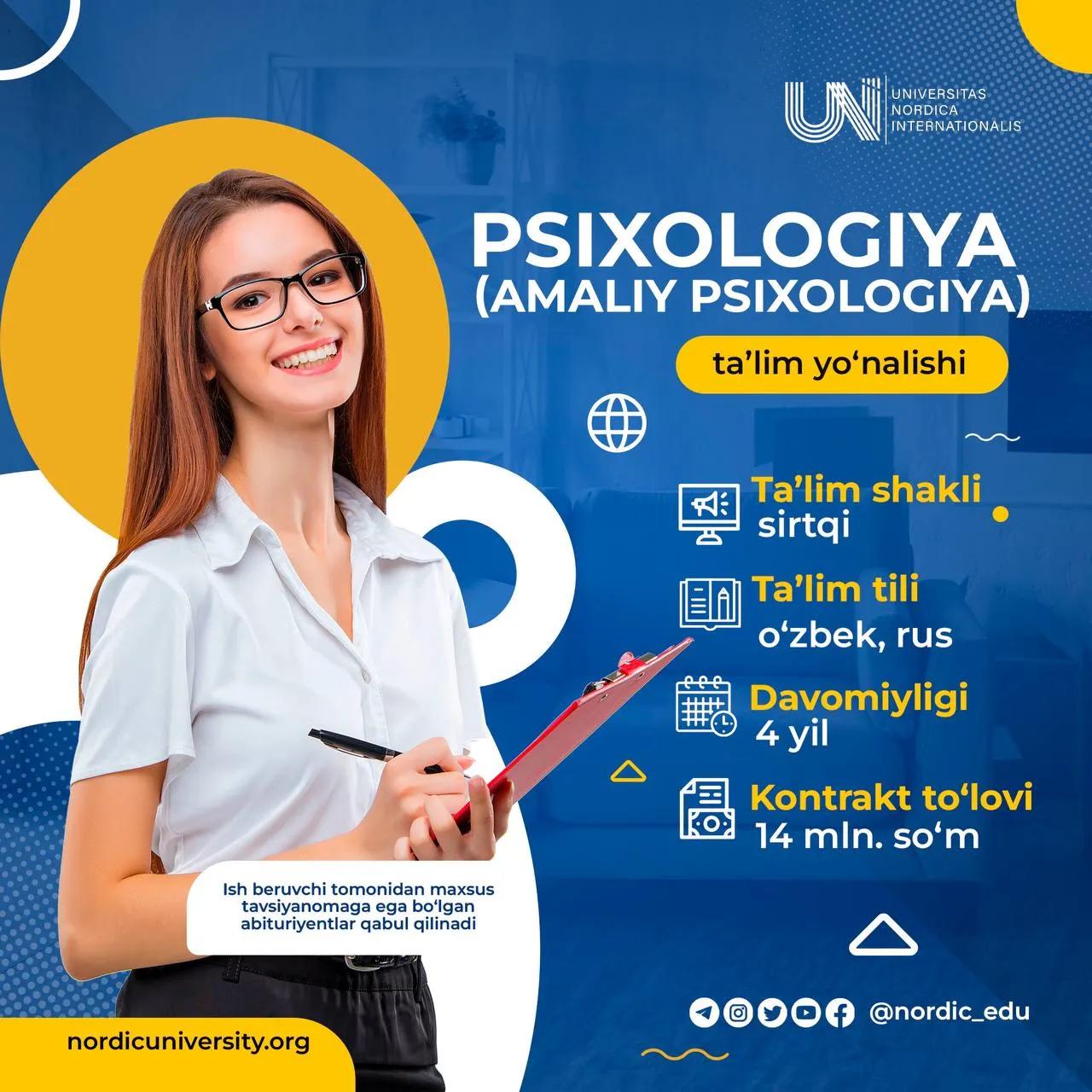 Psixologiya (amaliy psixologiya) sohasida o‘quvchilar va talabalar uchun samarali o‘qitish, baholash hamda motivatsiya tizimlarini o‘rganing!