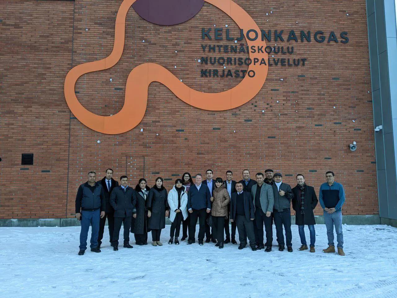 XNU hamkorligida Finlyandiyada tajriba almashayotgan ta’lim tizimi vakillari Keljonkanjas o‘rta maktabi faoliyati bilan tanishdilar
