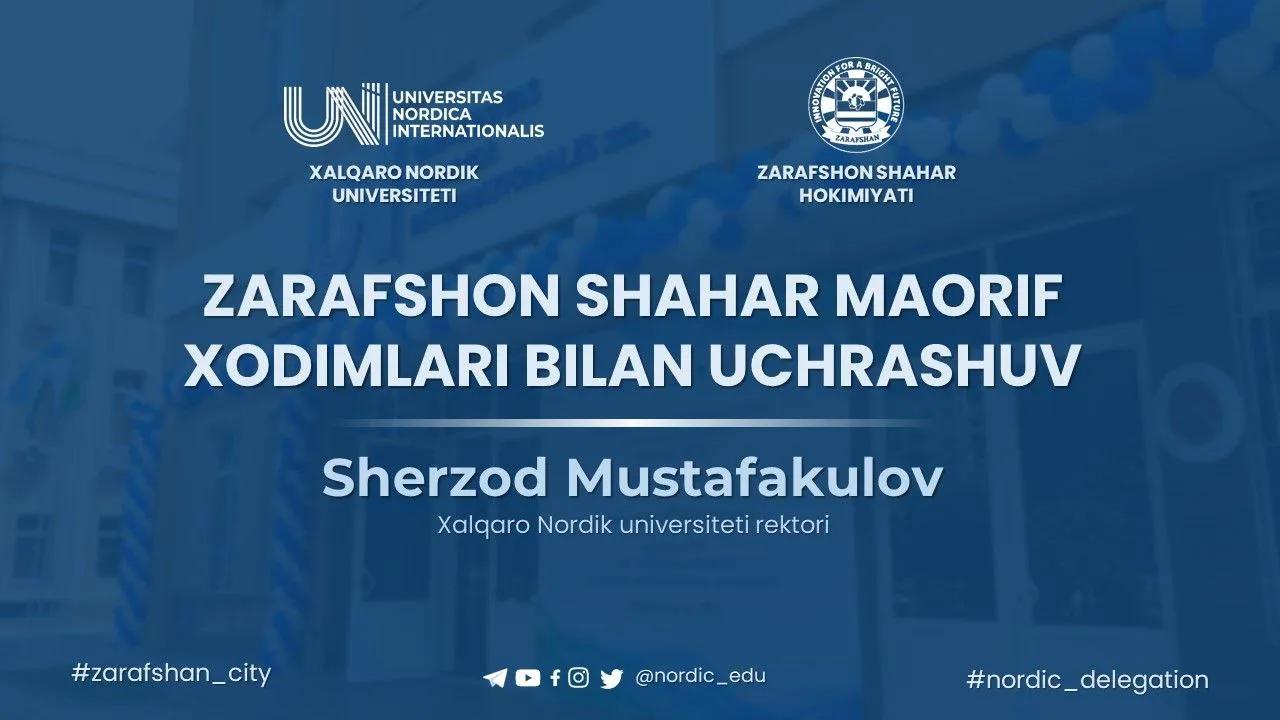 Zarafshon shahar maorif xodimlarini eksklyuziv uchrashuv kutmoqda!