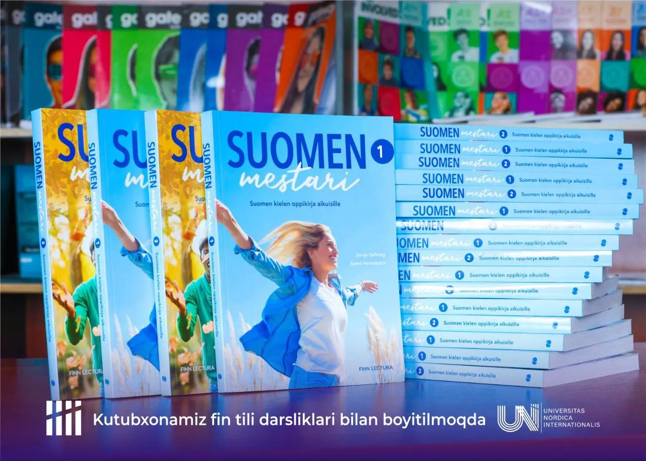 Kutubxonamiz fin tili darsliklari bilan boyitilmoqda