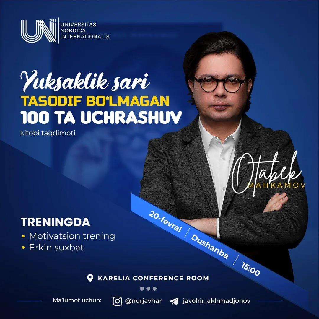 Otabek Mahkamov bilan eksklyuziv uchrashuv