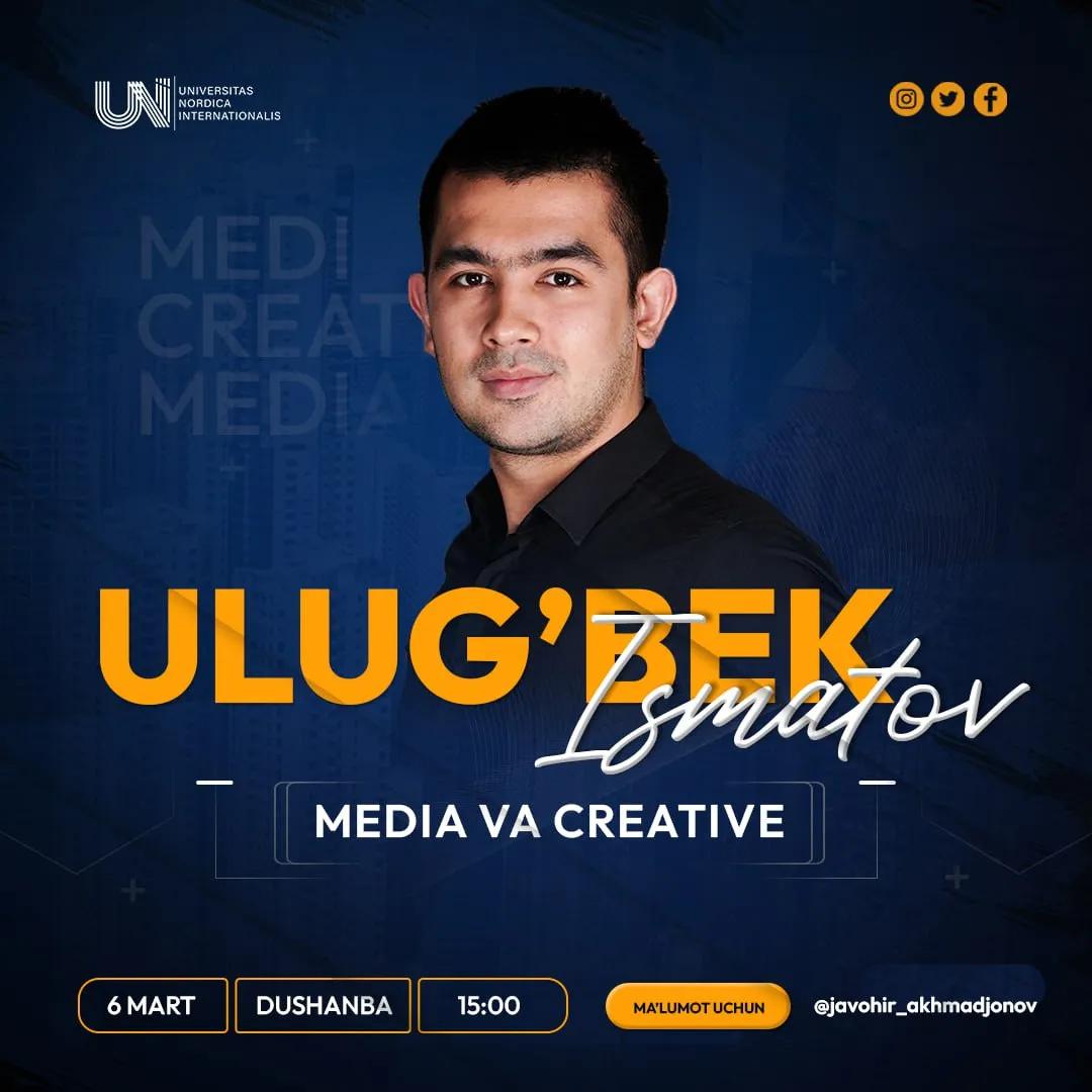 Navbatdagi mehmonimiz – Ulug‘bek Ismatov❗️