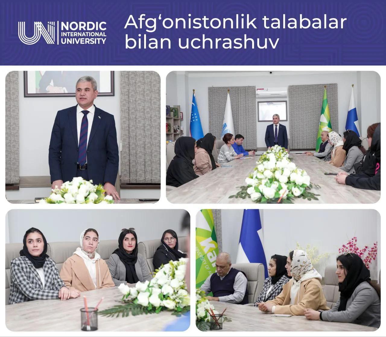 XNUda xorijlik, xususan afg‘onistonlik talabalar ham ta'lim olmoqdalar