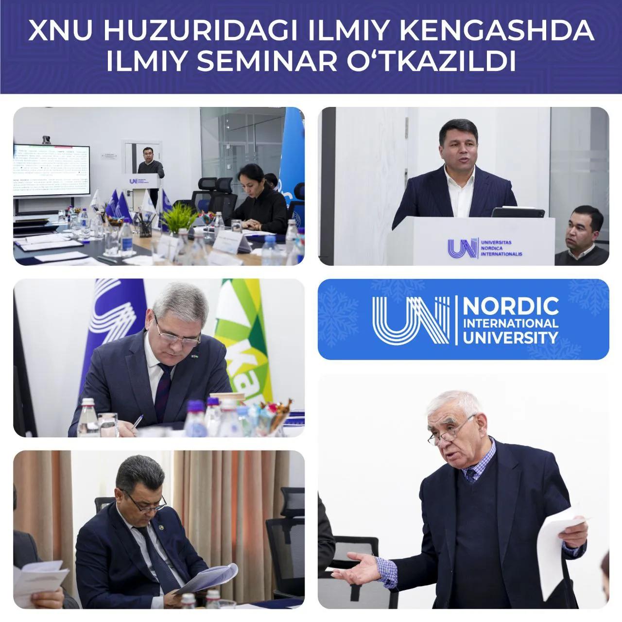XNU huzuridagi ilmiy kengashda ilmiy seminar o‘tkazildi