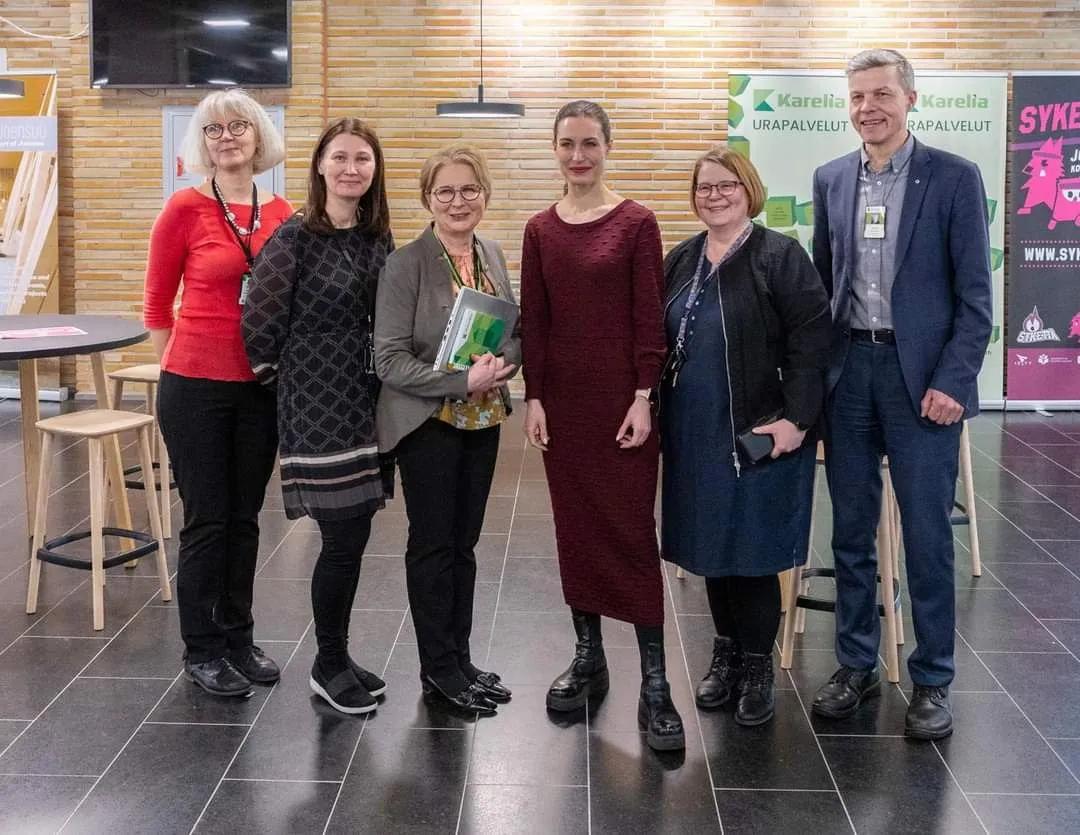 Xalqaro Nordik Universitetining strategik hamkori – Kareliya amaliy fanlar universitetiga Finlyandiya bosh vaziri Sanna Marin tashrif buyurdi!