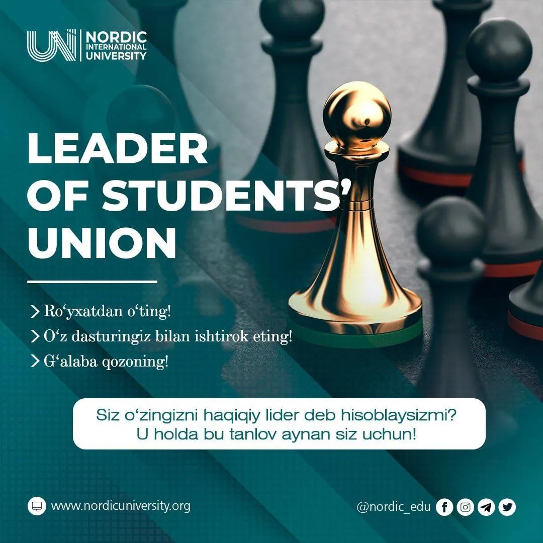 "Leader of Students’ Union" tanlovini qarshi oling!