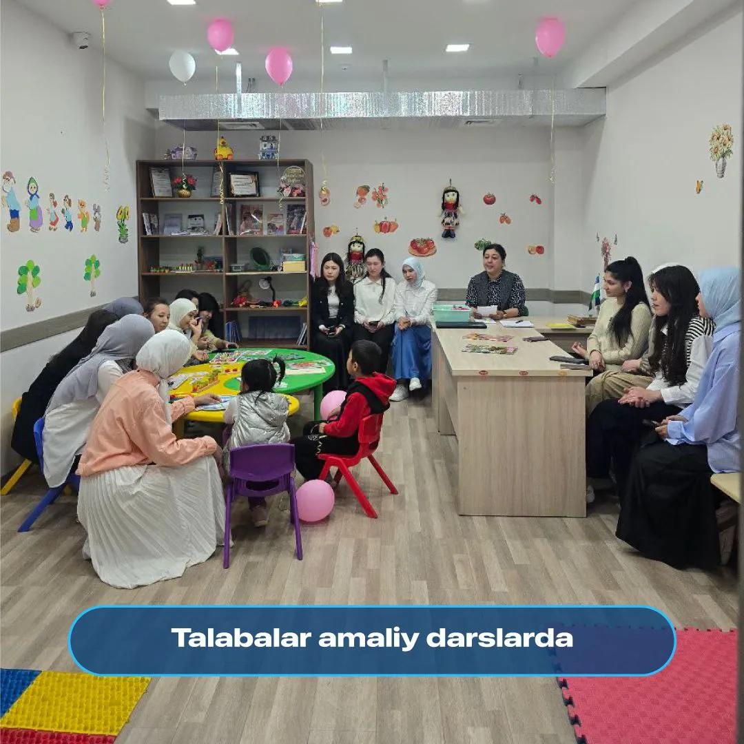 Amaliy dars: talabalar kasbiy faoliyatga tayyorlanmoqda