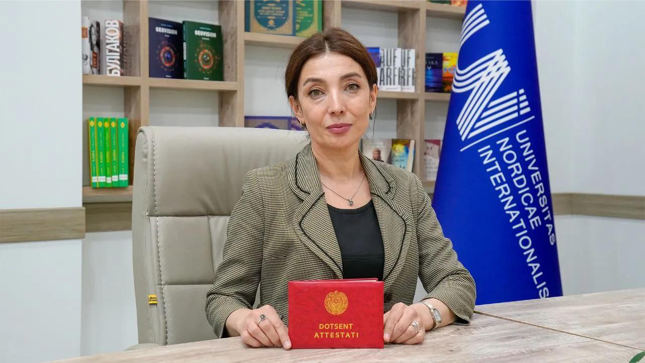 Zulfiya Xamidova dotsent ilmiy unvoniga ega bo‘ldi!