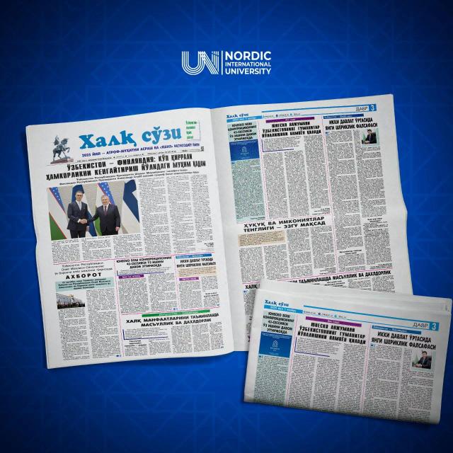 "Khalk sozi" | Uzbekistan-Finland: a new philosophy of partnership between the two countries
