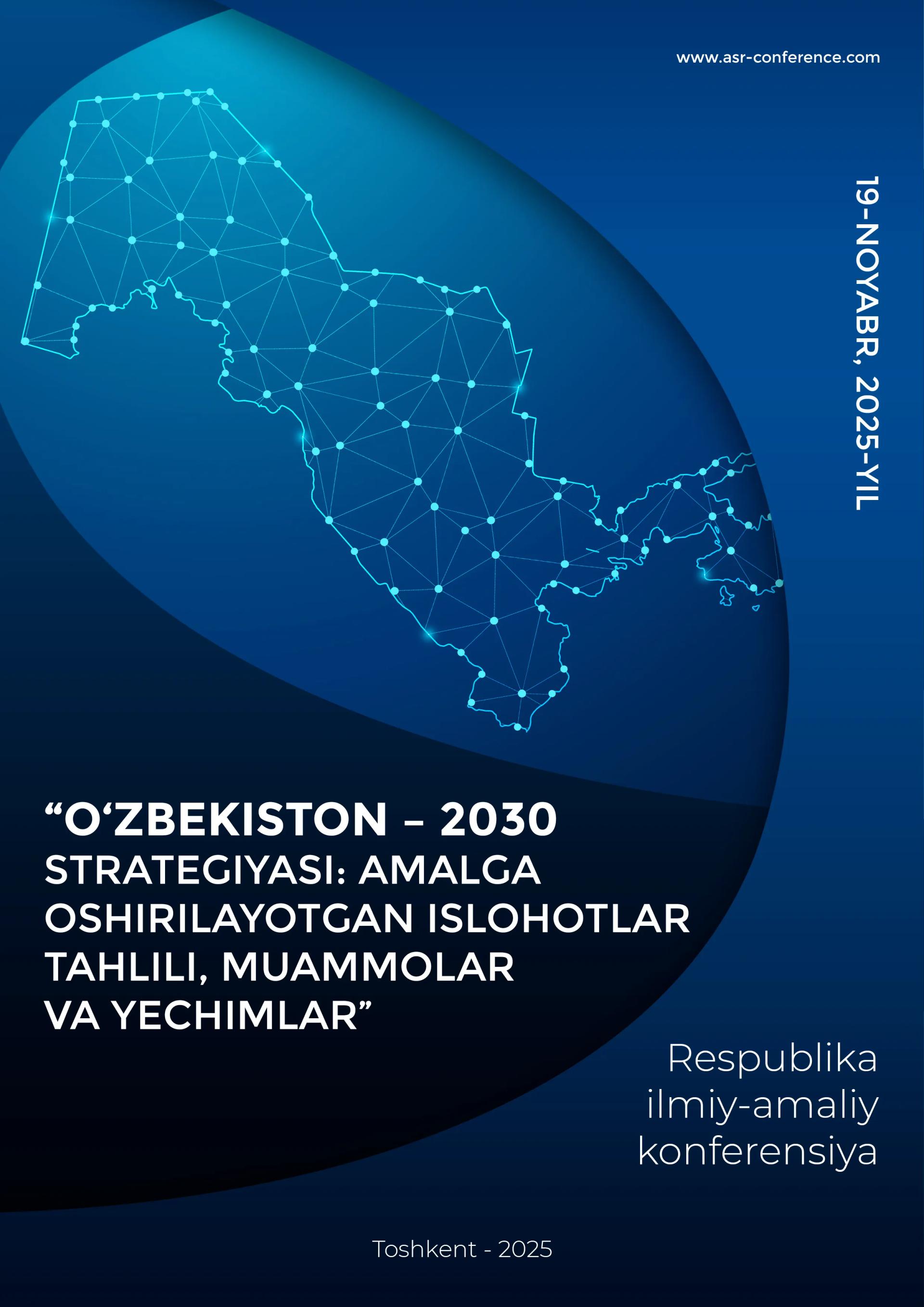 Uzbekistan - 2030 Strategy: analysis of ongoing reforms, challenges and solutions